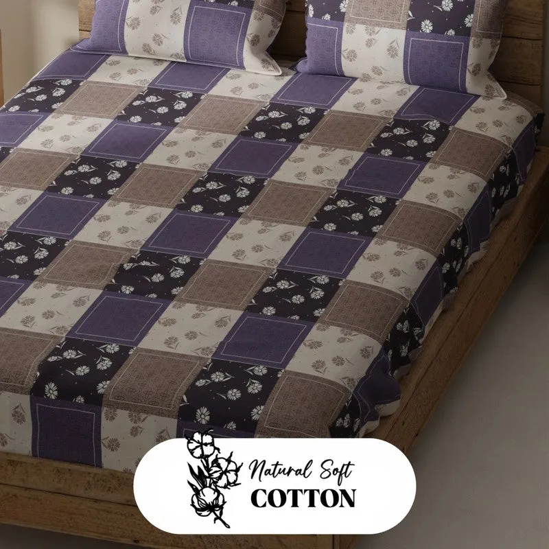 Norvik Bedsheet (Purple) - 115 GSM media 5