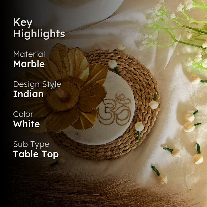 Aatmya Tea Light Candle Holder - White media 2