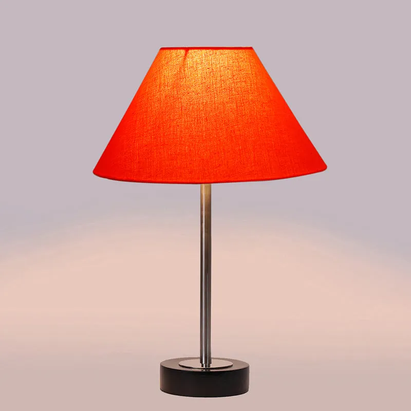 Cotin II Rodin Wooden Table Lamp - Orange,Silver,Black media 5