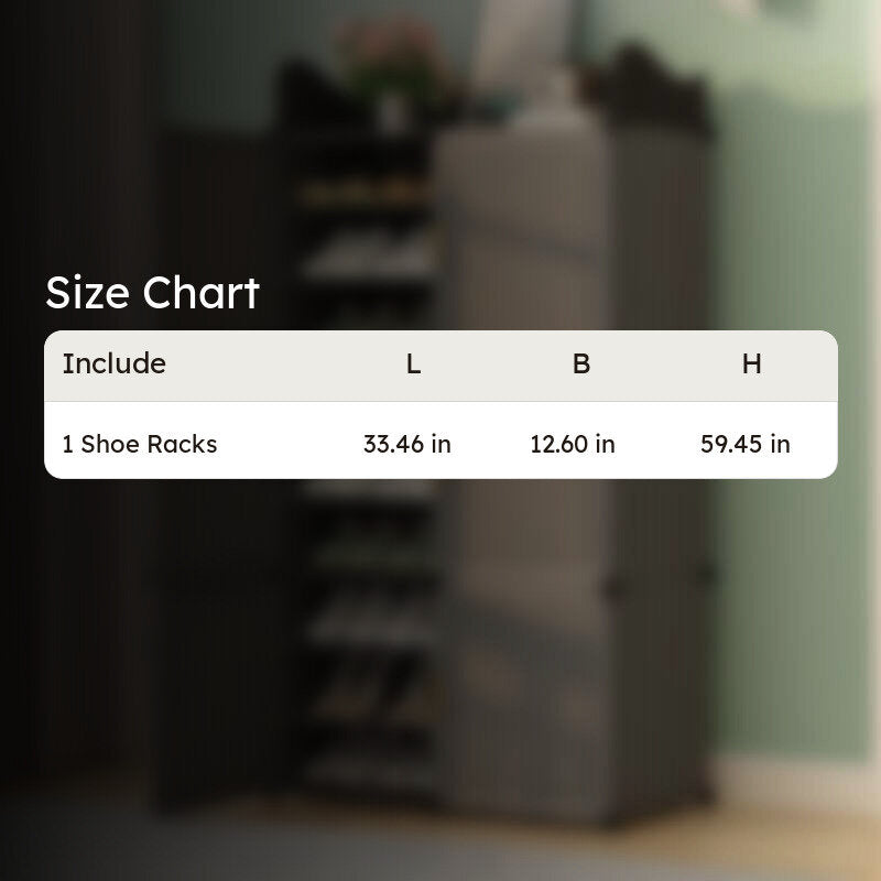 Everyday Grey Plastic & Metal Shoe Racks media 8