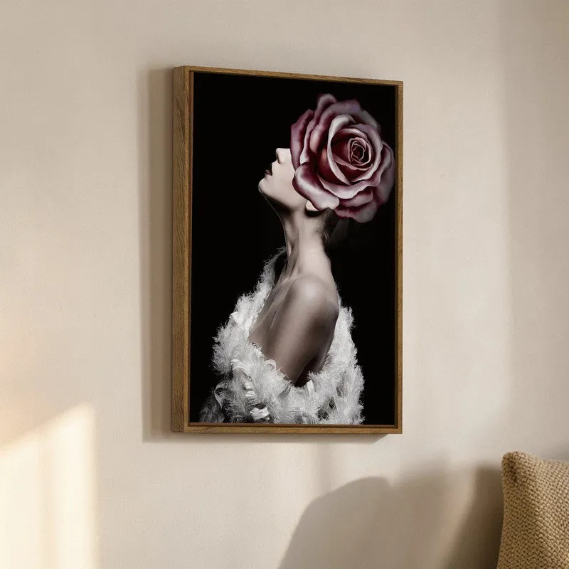 Gulab Nari Canvas Wall Art With Frame media 3
