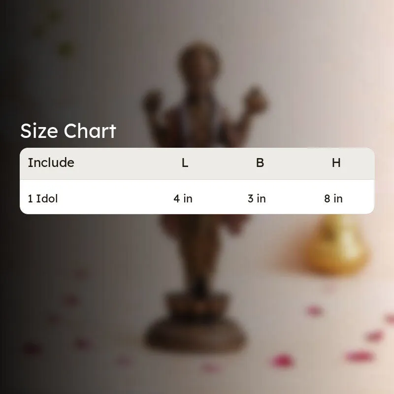 Dhanvantari Divine Healing Bronze Idol - 10