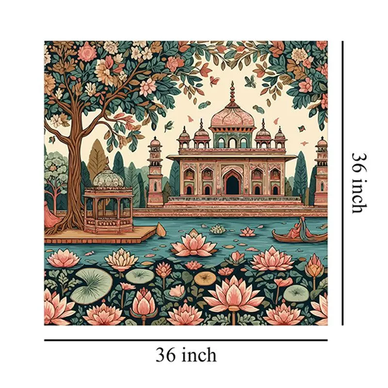 Lotus Garden Pavilion Wall Painting media 9