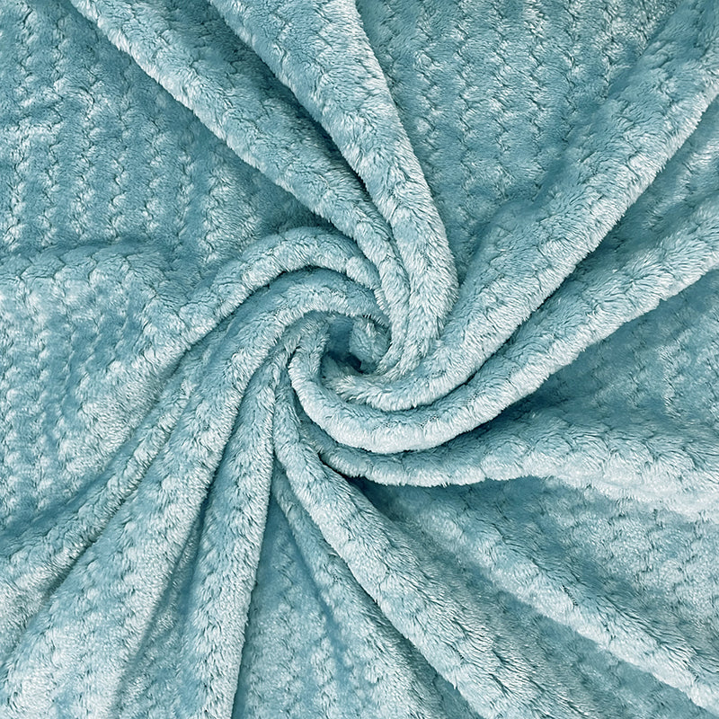 Swayam Seda Mink Blanket (Light Blue) - 240 GSM media 3