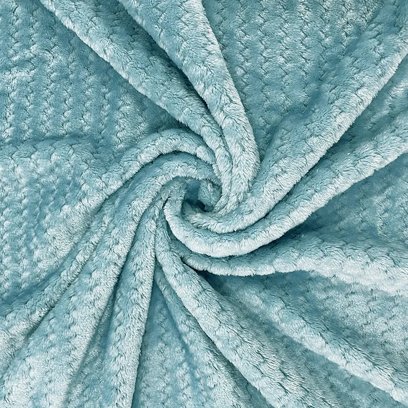 Swayam Seda Mink Blanket (Light Blue) - 240 GSM media 3