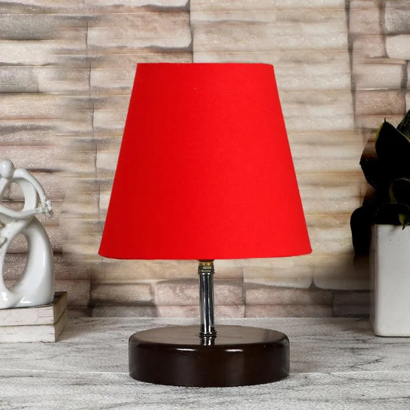 Maxa Fabric Table Lamp - Red,Black media 3