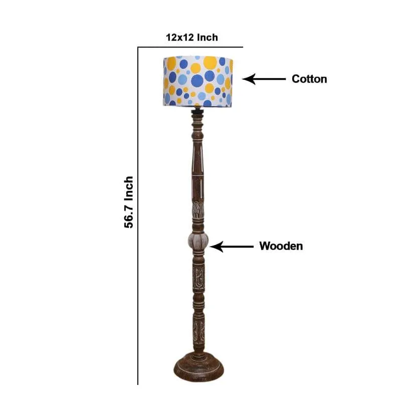 Colton Round Splashy Floor Lamp media 5