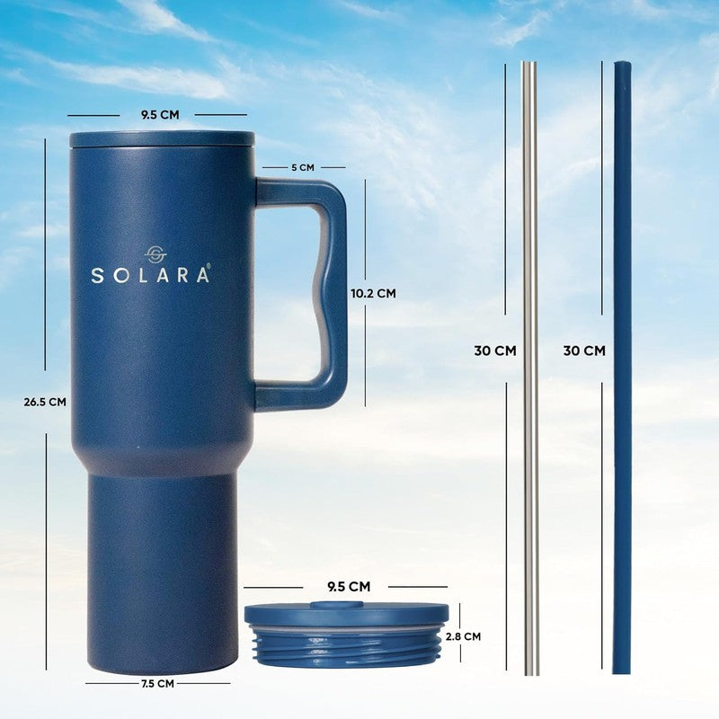 Solara Aqua Joy Stainless Steel Tumbler (1200 mL) - Blue media 10