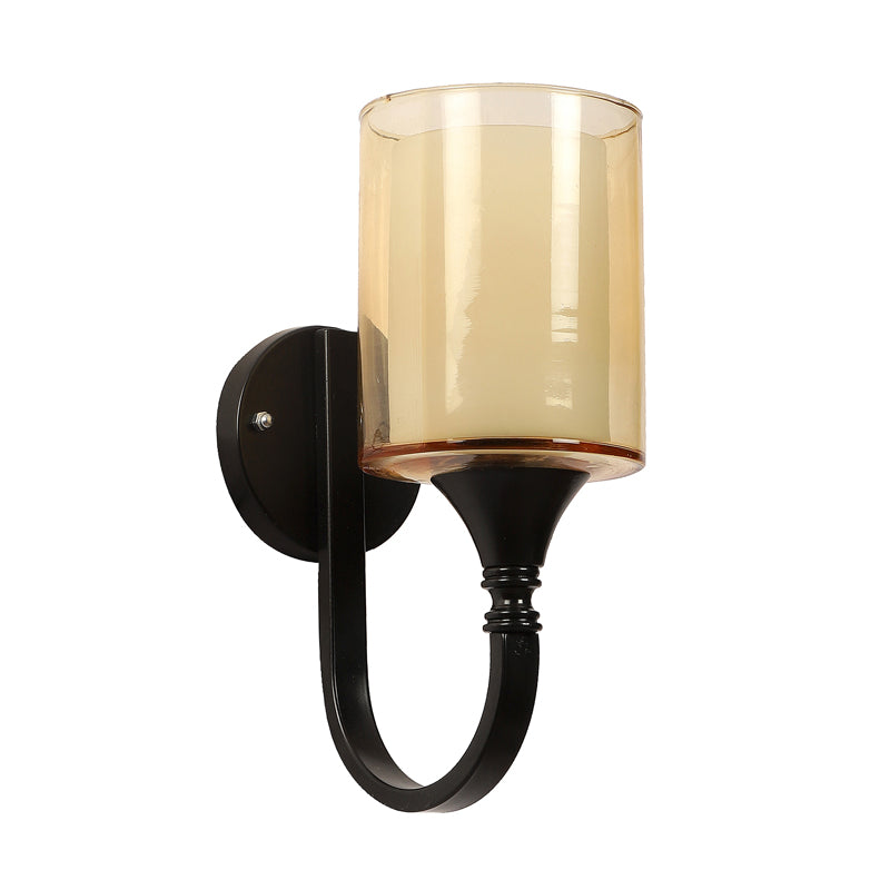 Cubra Iron Wall Lamp With Glass Shade media 6