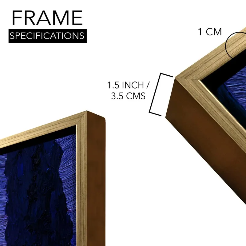 Moonlit Journey Canvas Wall Painting With Frame media 8