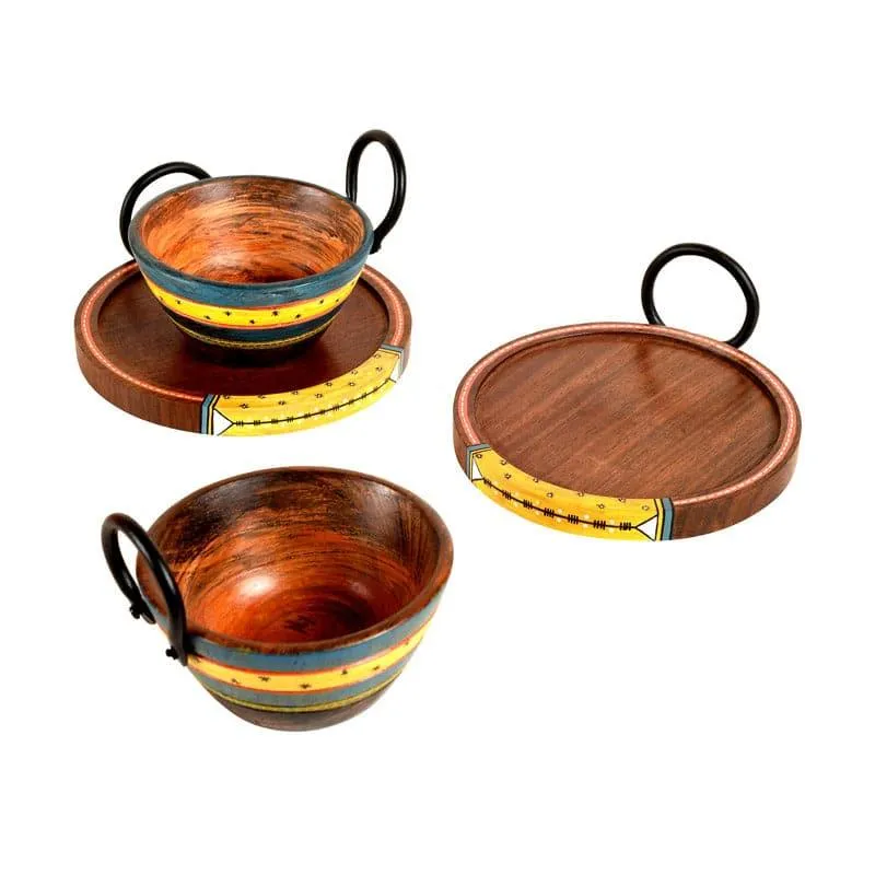 Pitala Wooden Serving Set - Set Of Four media 4