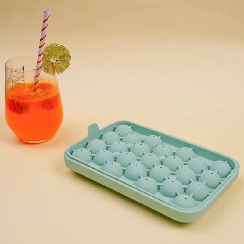 Geometric Silicone 25-Cube Ice Mould - Green media 3