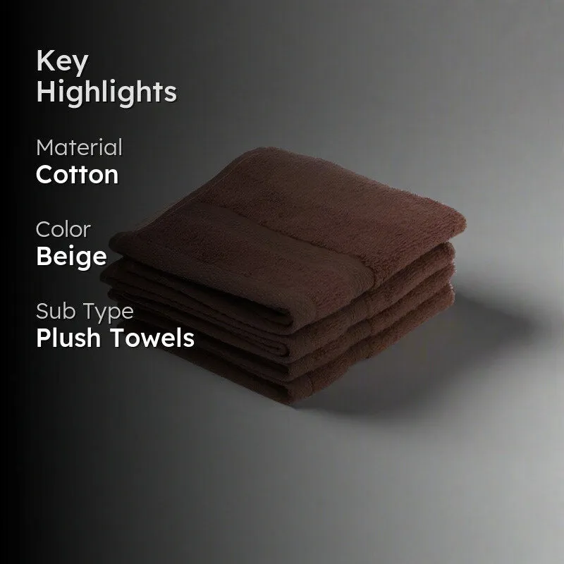 Miorah Face Towel (Beige) - Set Of Four media 2