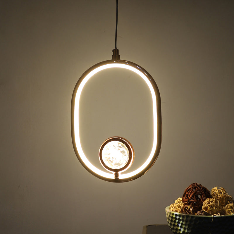 Hailera Iron Ceiling Lamp - Oval