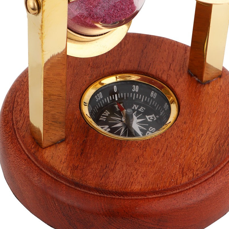 Peppy Hourglass Glass Showpiece media 5
