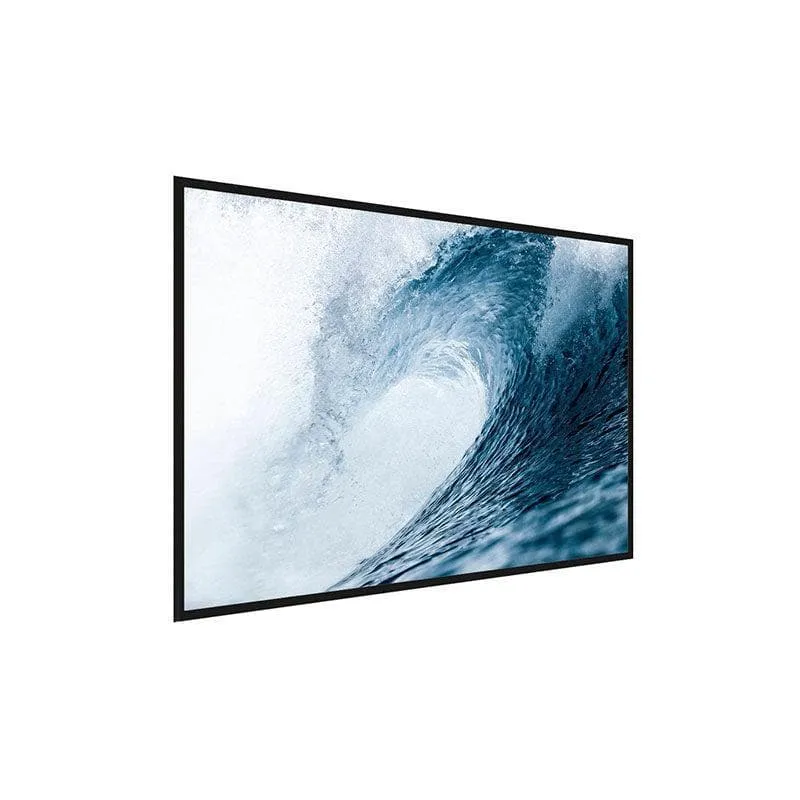 Wave Canvas Painting - Black Frame media 3