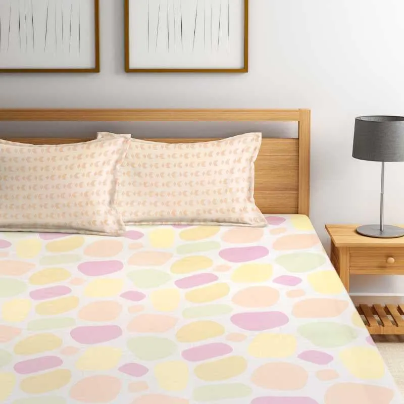 Snooze Bliss Fitted Microfiber Bedsheet - 300 GSM media 3