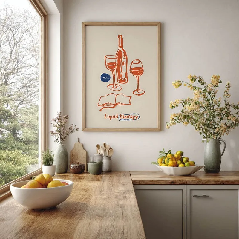 Scarlet Sangria Archival Canvas Wall Art - Brown media 6