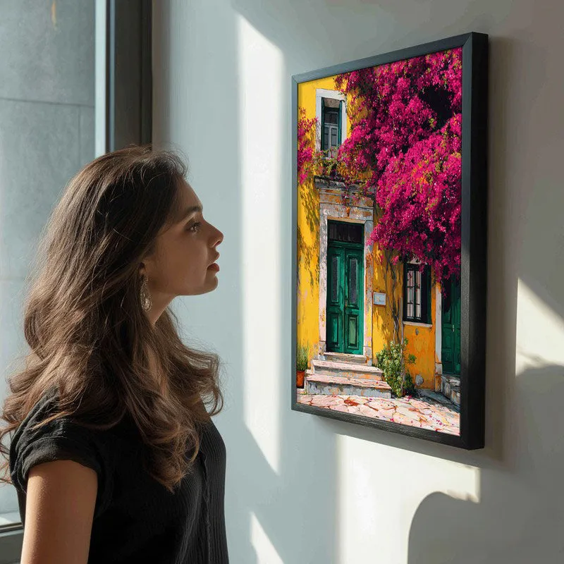 Blooming Wall Canvas Wall Painting - Black Frame media 5