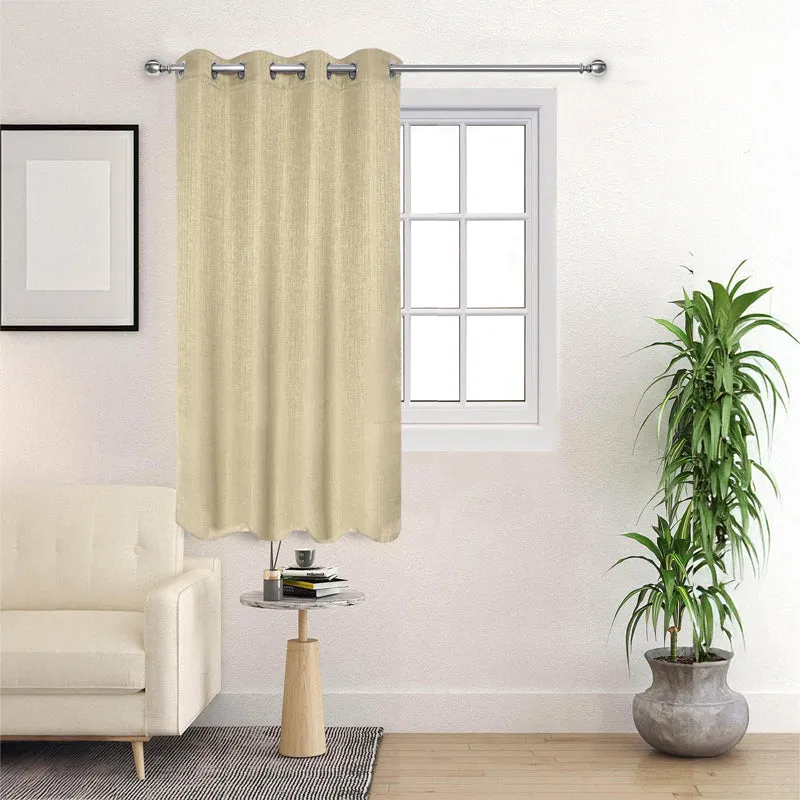 Saral Home Auriel Room Darkening Curtain - Beige media 3