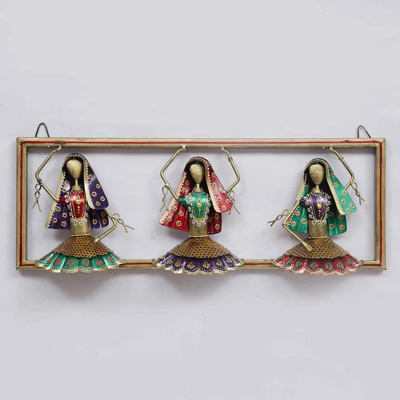Ethnic Dancers I Iron Wall Accent media 4