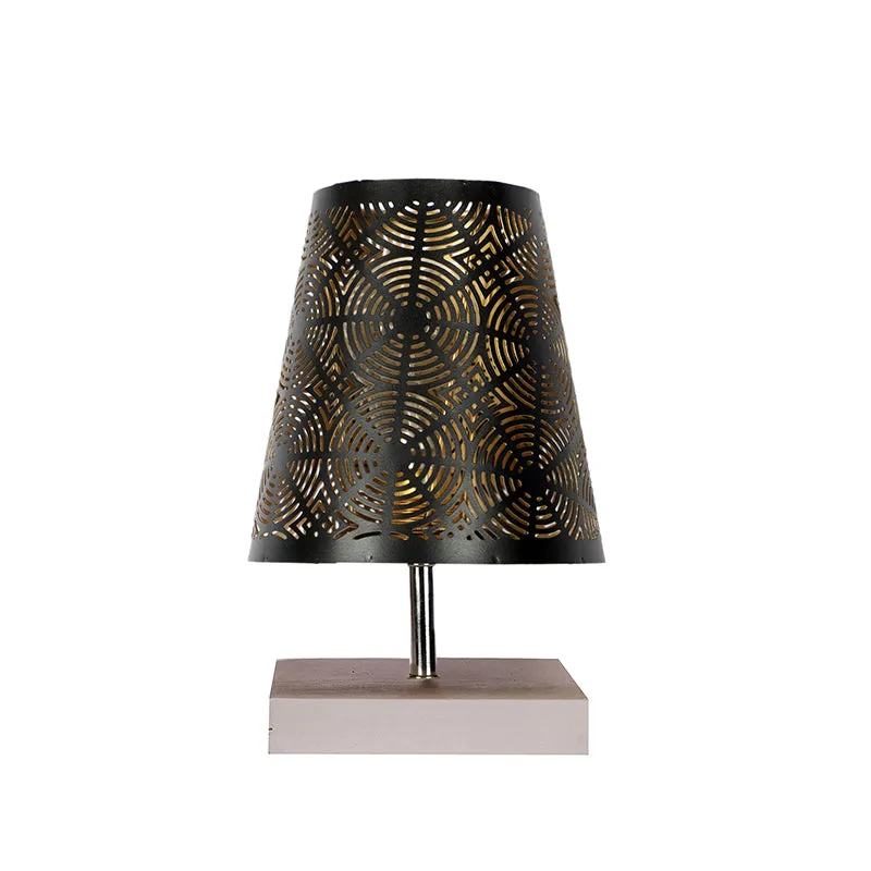 Alsa Etched Metal Table Lamp - Black,White media 3