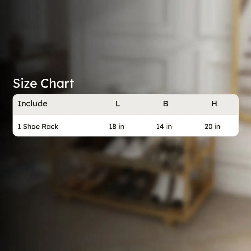 Compact Metal Shoe Rack - Gold,Grey media 7