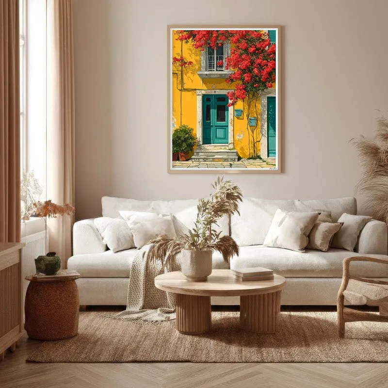 Viretta Canvas Wall Painting With Brown Frame media 5