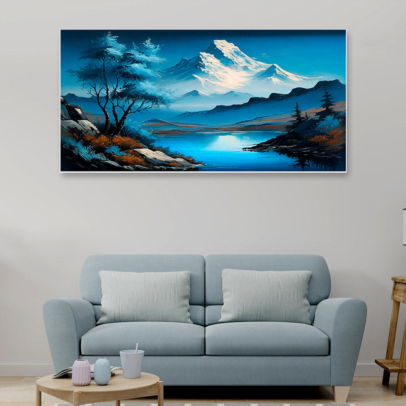 Pheme Ethereal Mountains Canvas Wall Painting