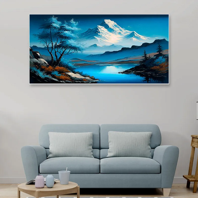 Pheme Ethereal Mountains Canvas Wall Painting media 1