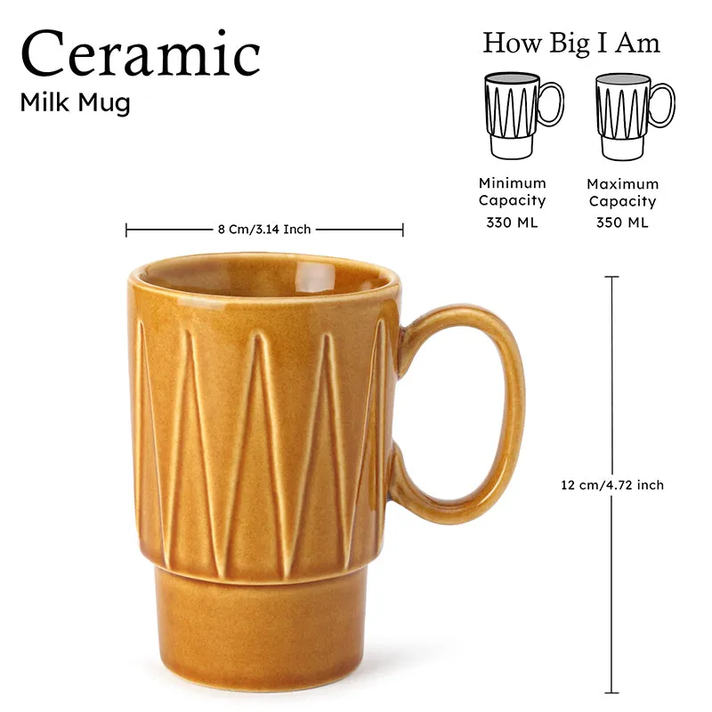 Kindred Ceramic Mug (Mustard) - 350 mL media 6