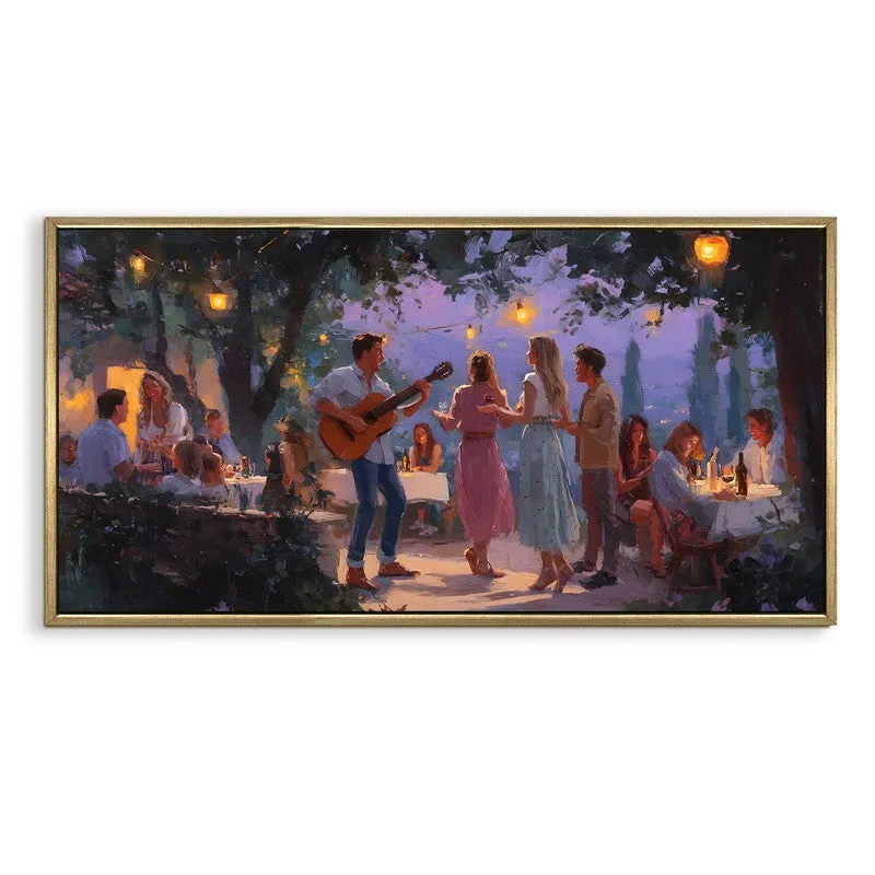 Evensong Canvas Wall Painting With Frame media 3