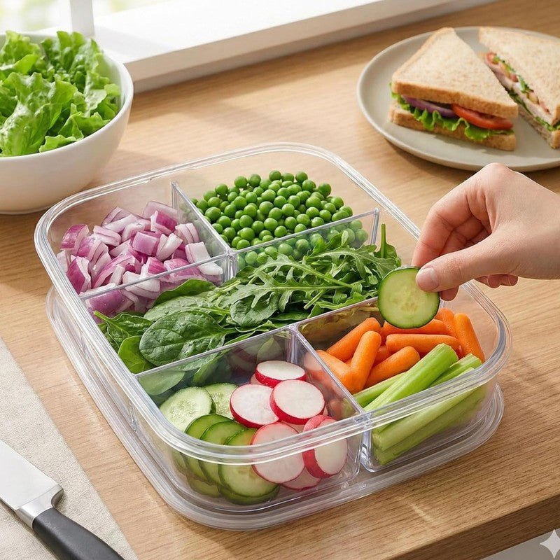 5 Grid Storage Plastic Containers - 250 mL media 3