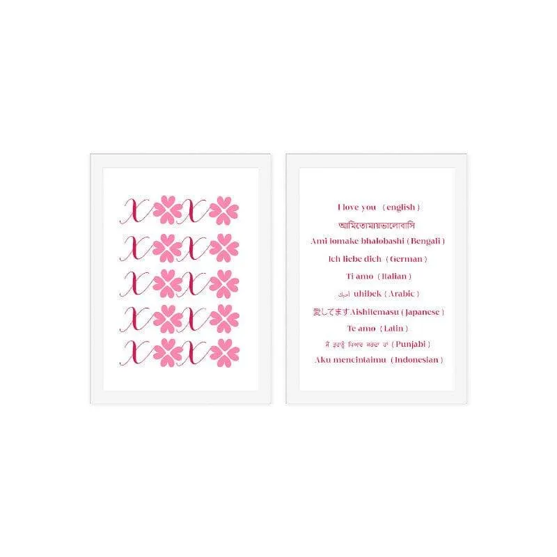 XOXO Paper Wall Art - Set Of Two media 3