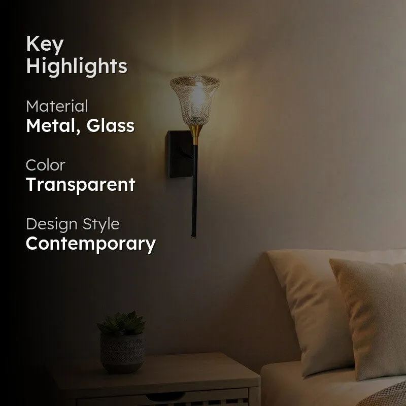 Prism Glow Glass Wall Lamp media 2