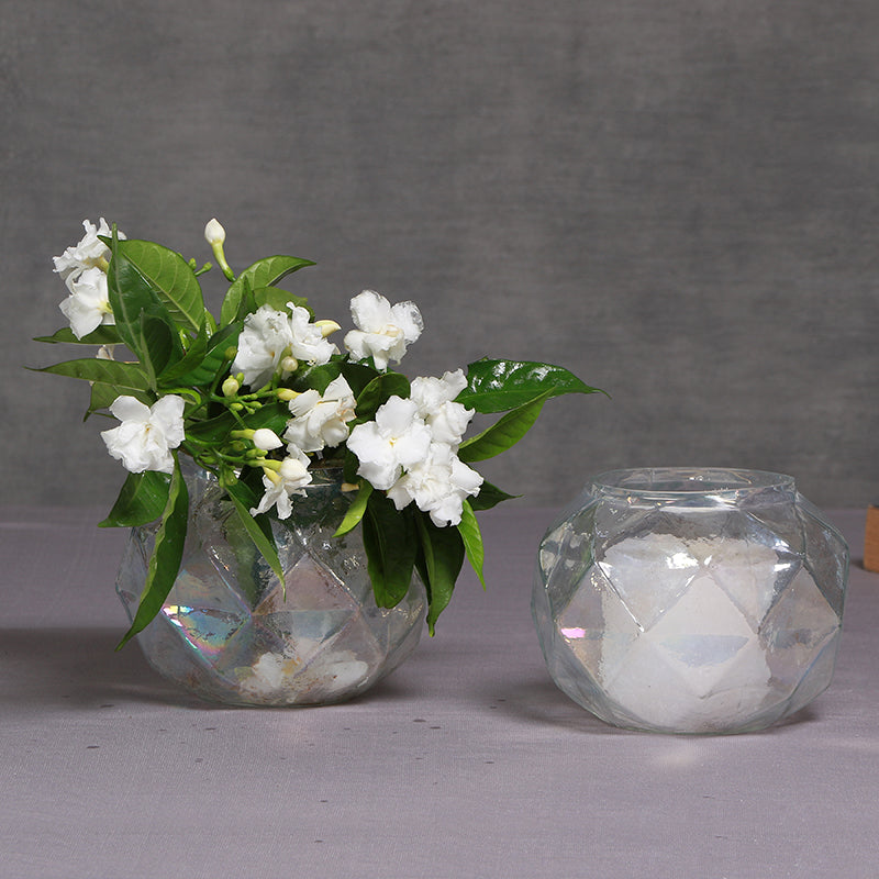 Amun Glass Candle Holder - Set Of Two media 3