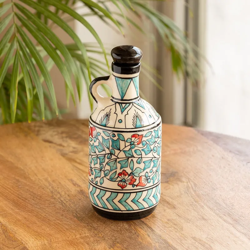 Mughal Musca Handpainted Oil Dispenser (Multicolor) - 900 ML media 1