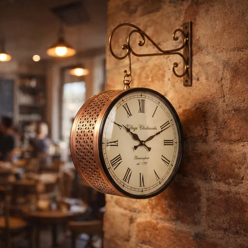 Classic Chrono Iron Wall Clock media 4