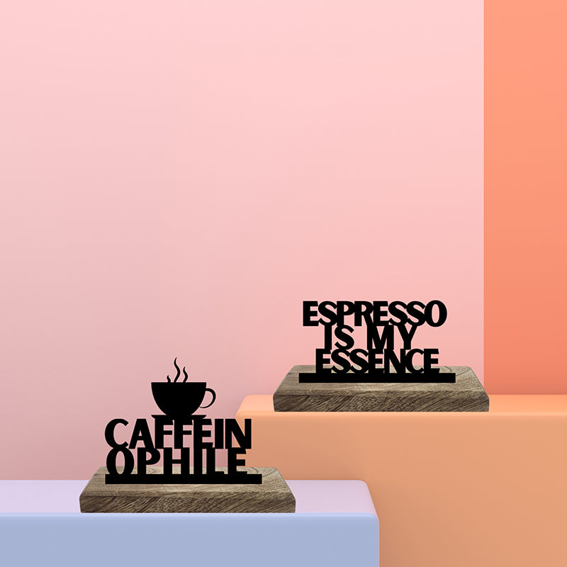 Caffeinophile Showpiece - Set Of Two