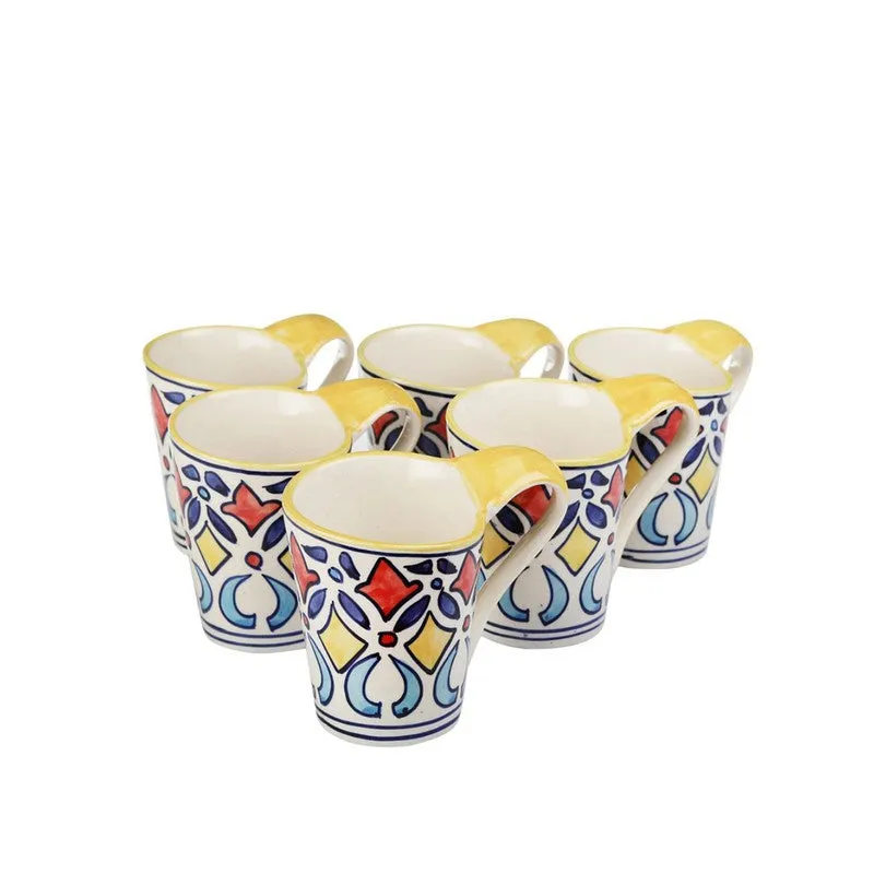 PureElegance Ceramic Tea Cup (150 mL Each) - Set Of Six media 4