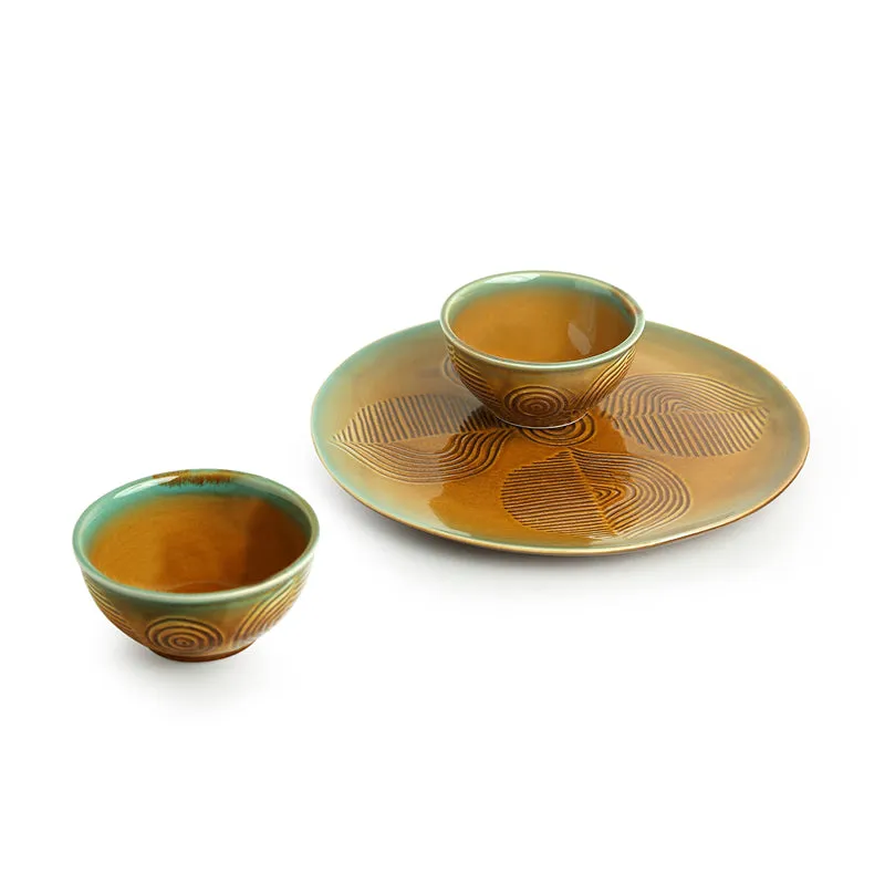 Mica Boulevard Hand Engraved Dinner Set - 3 Piece Set media 3