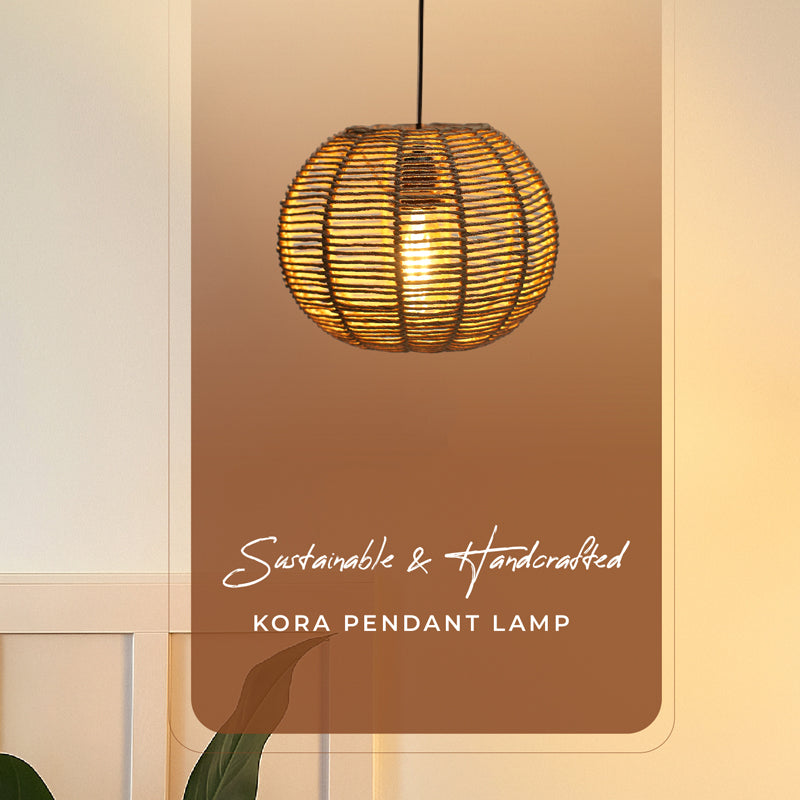 Lume Ray Rattan Ceiling Lamp media 8