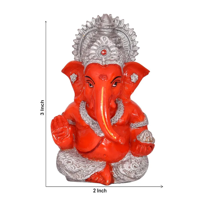 Vigneshwara Bless Idol - Orange media 5