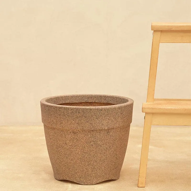Ugaoo Barca Round Small Planter - Sand media 6