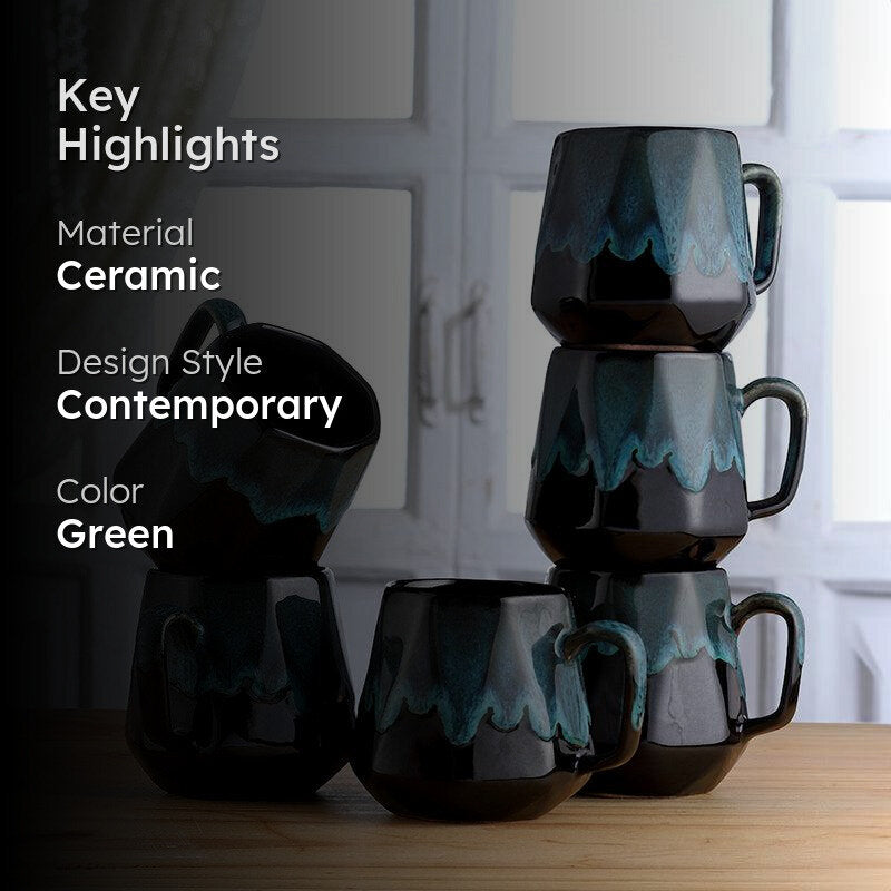 Sorena Ceramic Tea Cup (220 mL Each) -  Set of Six media 2