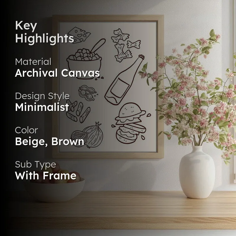 Soft Serve Archival Canvas Wall Art - Brown media 2