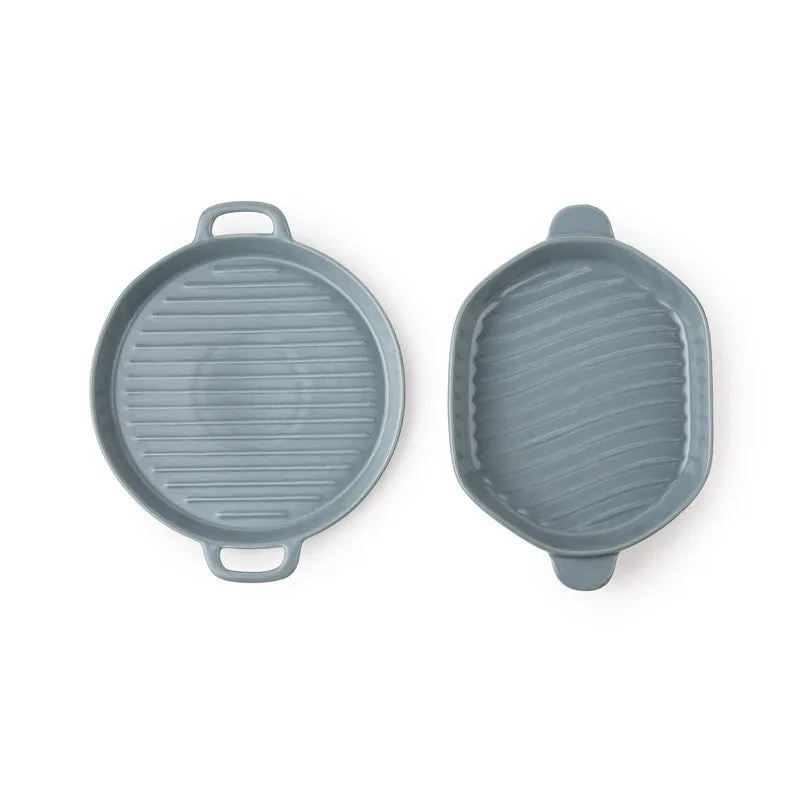 RoyalDine Porcelain PT Platter (Grey) - Two Piece Set - 5