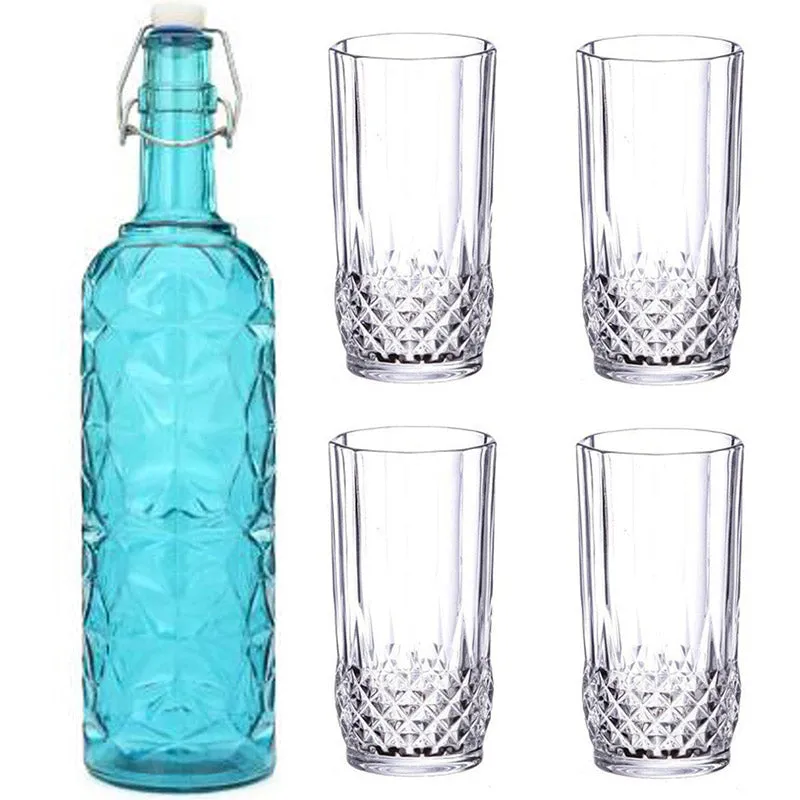 Ridge 1000 mL Water Bottle With 200 mL Glasses - Five Piece Set media 3