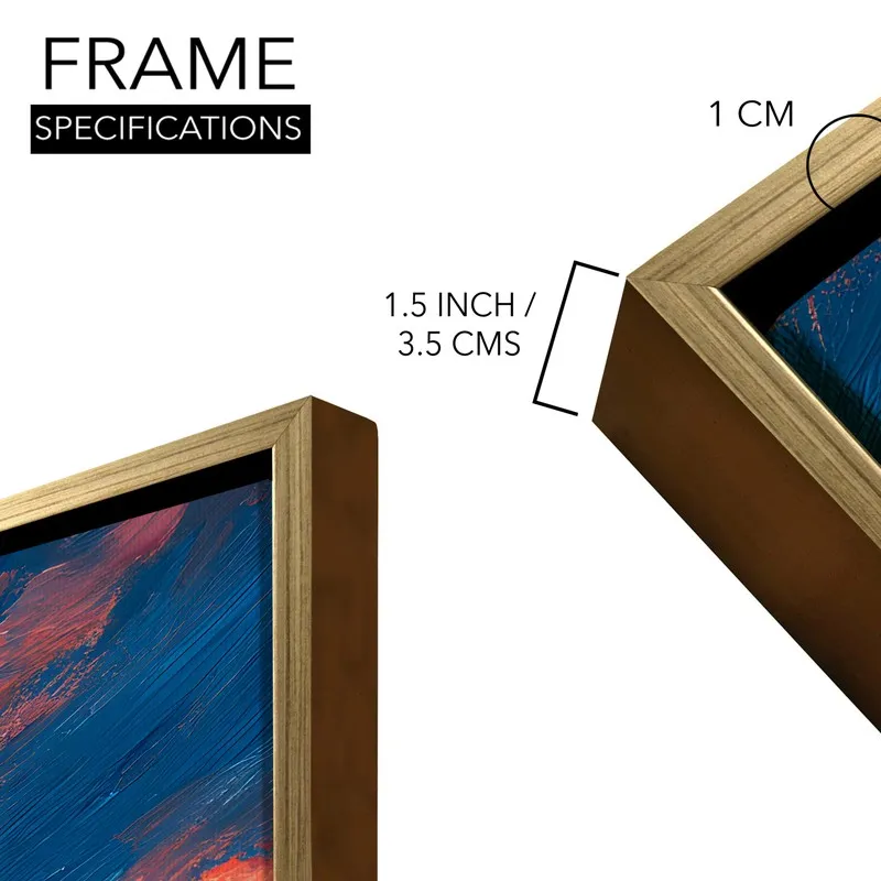 Solar Drift Canvas Wall Painting With Frame media 8