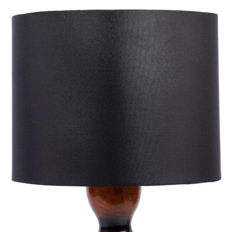 Braide Winde Fabric Table Lamp - Black,Brown media 5